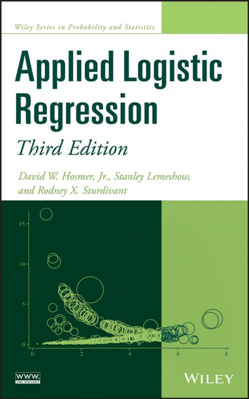 Cover of the book Applied Logistic Regression by David W. Hosmer Jr., Stanley Lemeshow, Rodney X. Sturdivant, Wiley