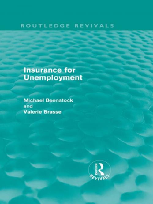 Cover of the book Insurance for Unemployment by Michael Beenstock, Valerie Brasse, Taylor and Francis