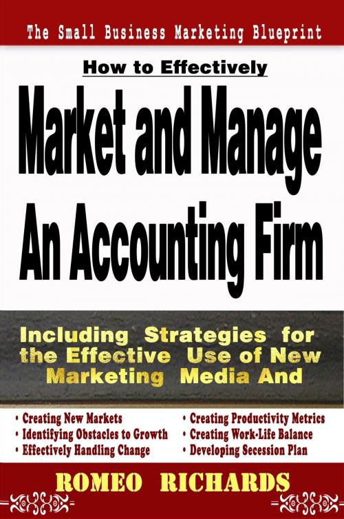Cover of the book How to Effectively Market and Manage an Accounting Firm by Romeo Richards, Romeo Richards