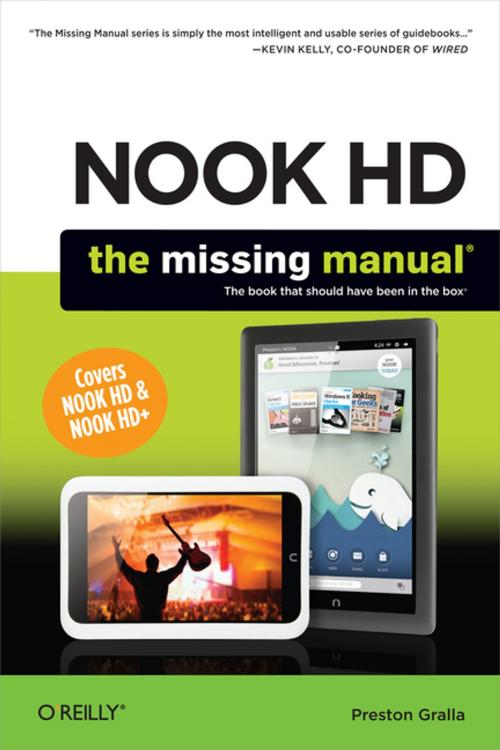 Cover of the book NOOK HD: The Missing Manual by Preston Gralla, O'Reilly Media