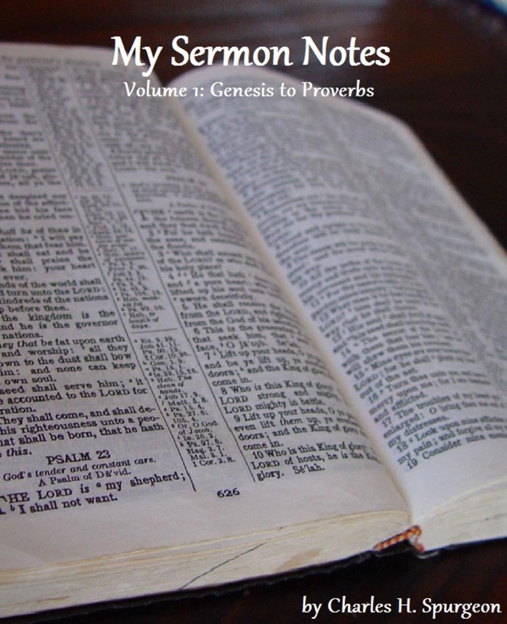 Big bigCover of My Sermon Notes: Volume 1 - Genesis to Proverbs