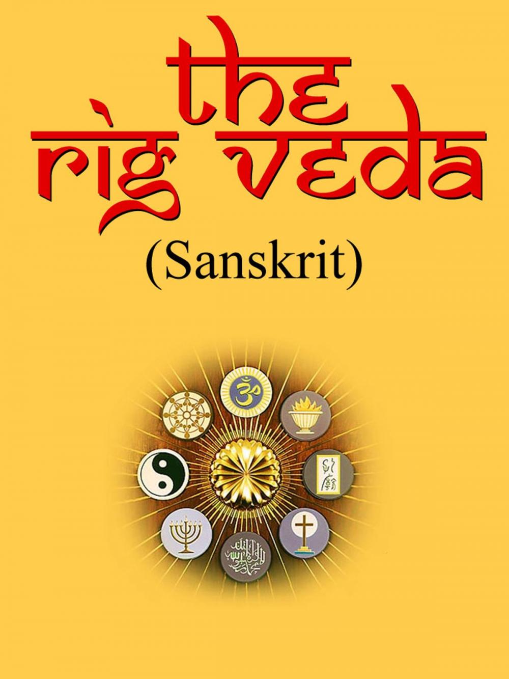 Big bigCover of The Rig Veda in Sanskrit