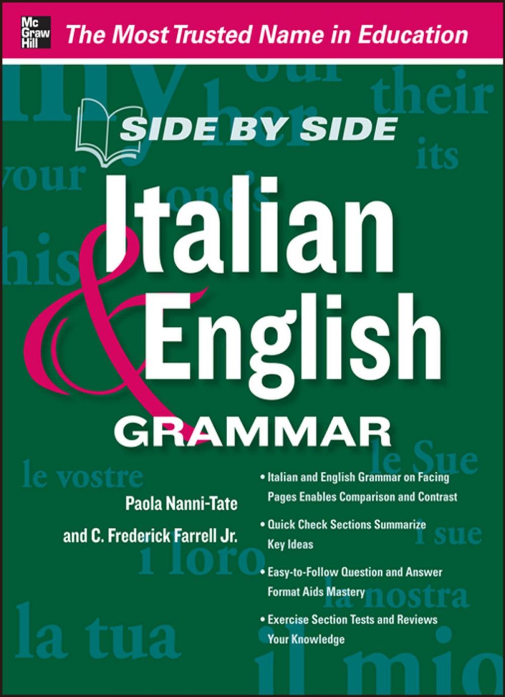 Big bigCover of Side by Side Italian and English Grammar