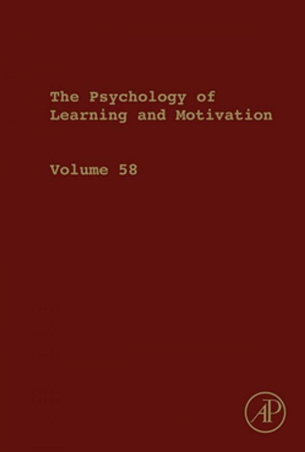 Big bigCover of The Psychology of Learning and Motivation