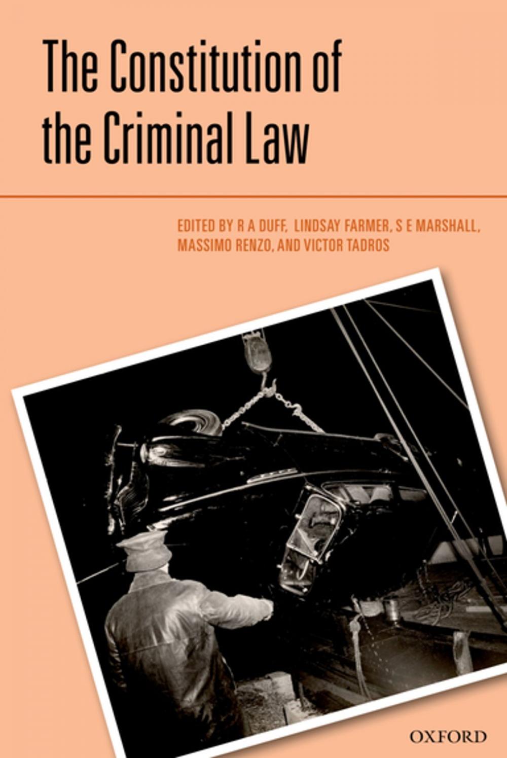 Big bigCover of The Constitution of the Criminal Law