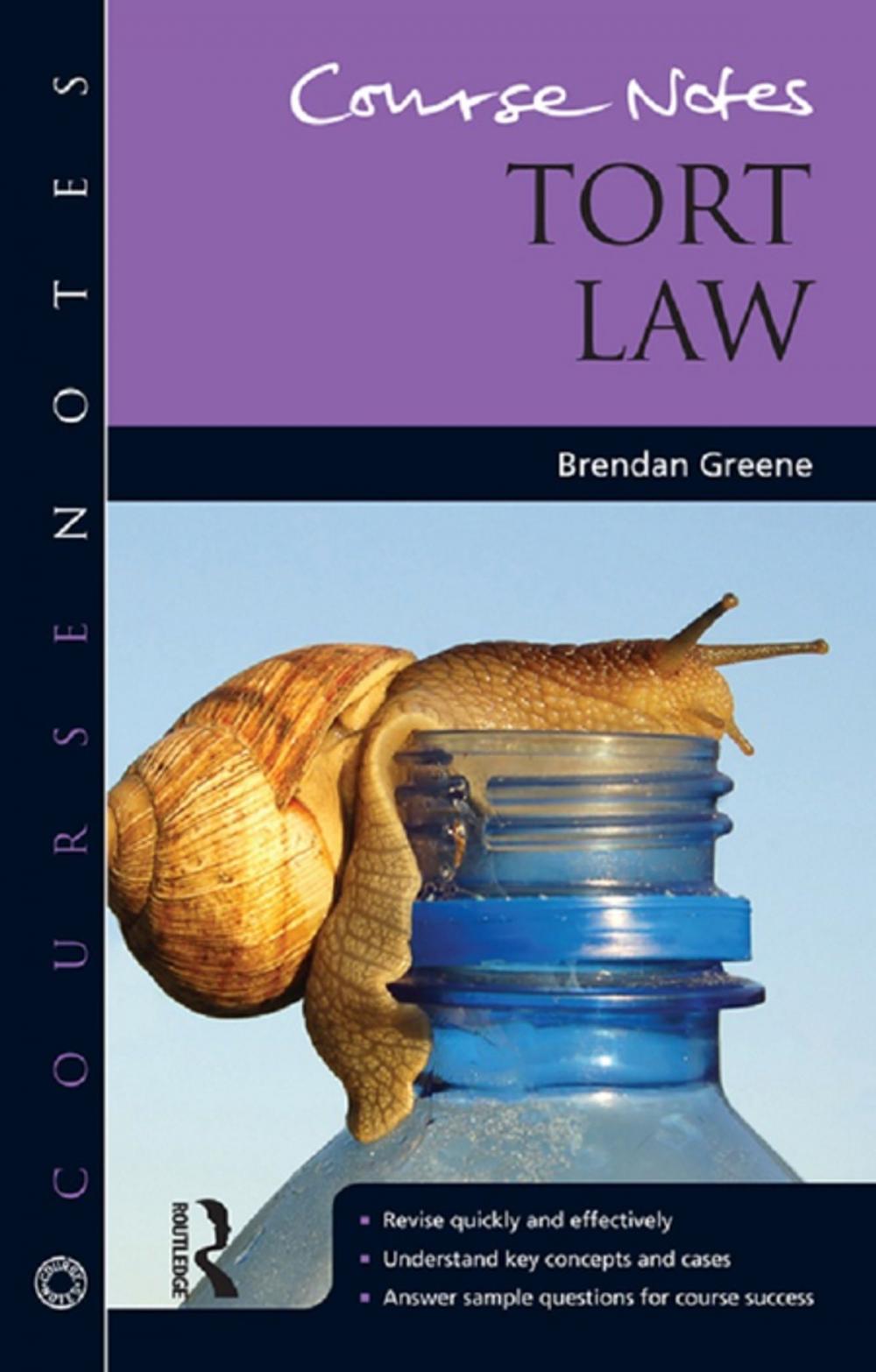 Big bigCover of Course Notes: Tort Law