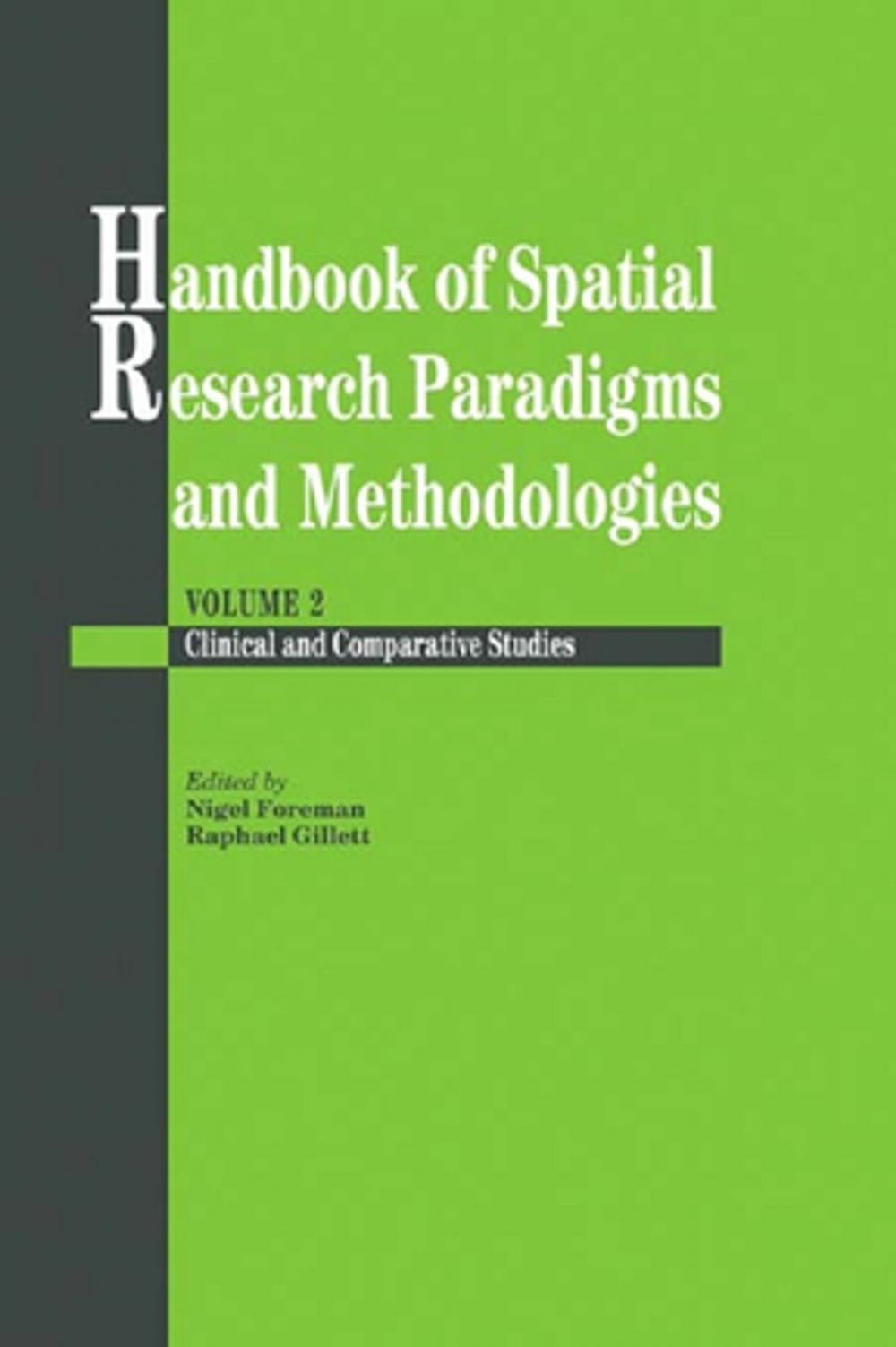 Big bigCover of Handbook Of Spatial Research Paradigms And Methodologies