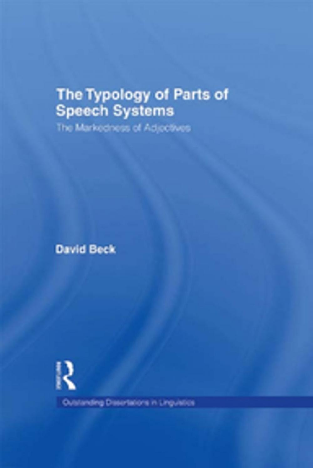 Big bigCover of The Typology of Parts of Speech Systems