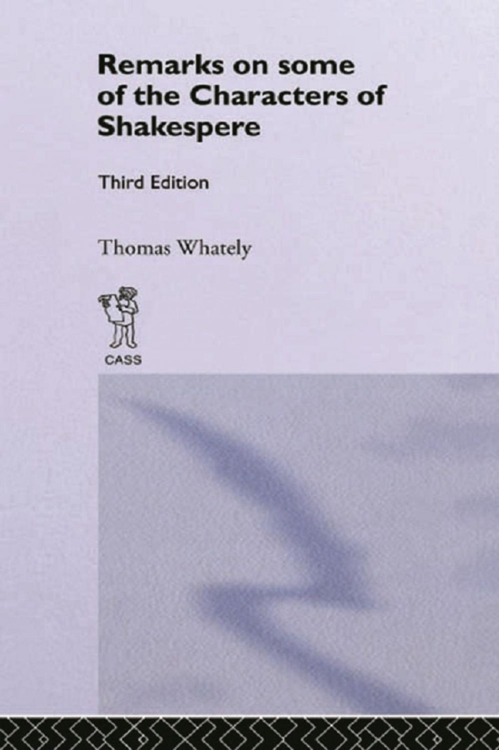 Big bigCover of Remarks on Some of the Characters of Shakespeare