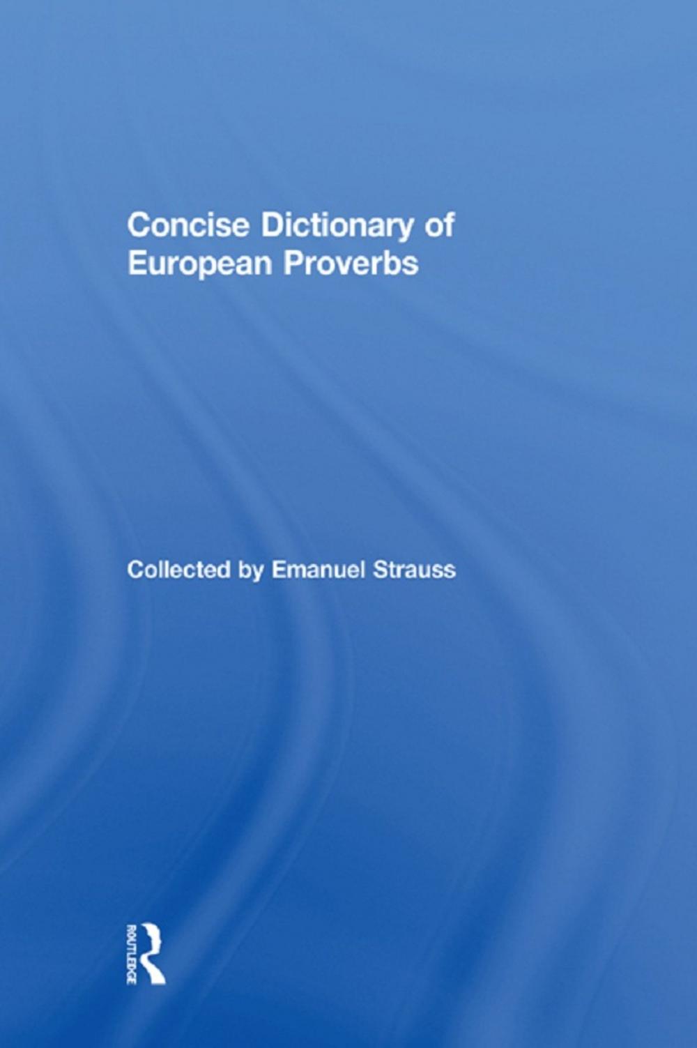 Big bigCover of Concise Dictionary of European Proverbs