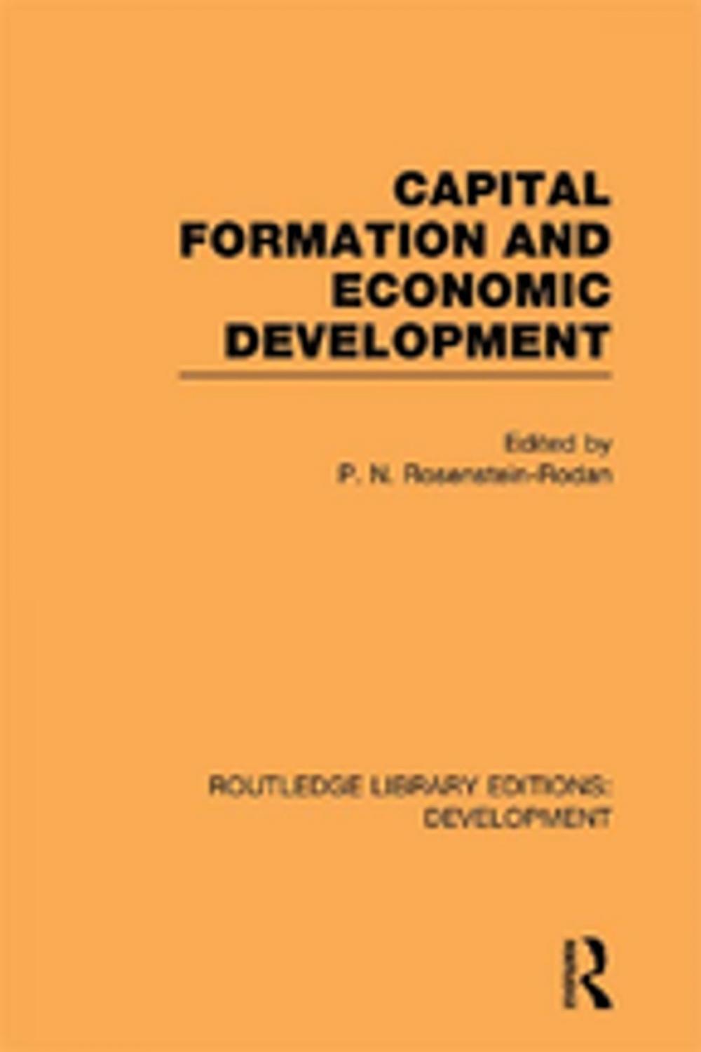 Big bigCover of Capital Formation and Economic Development