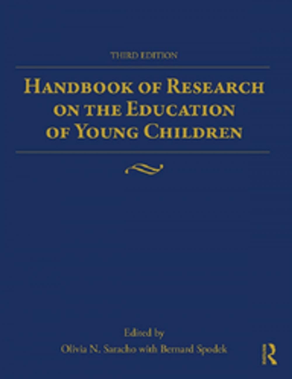 Big bigCover of Handbook of Research on the Education of Young Children