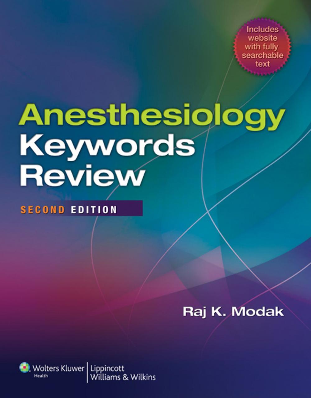 Big bigCover of Anesthesiology Keywords Review