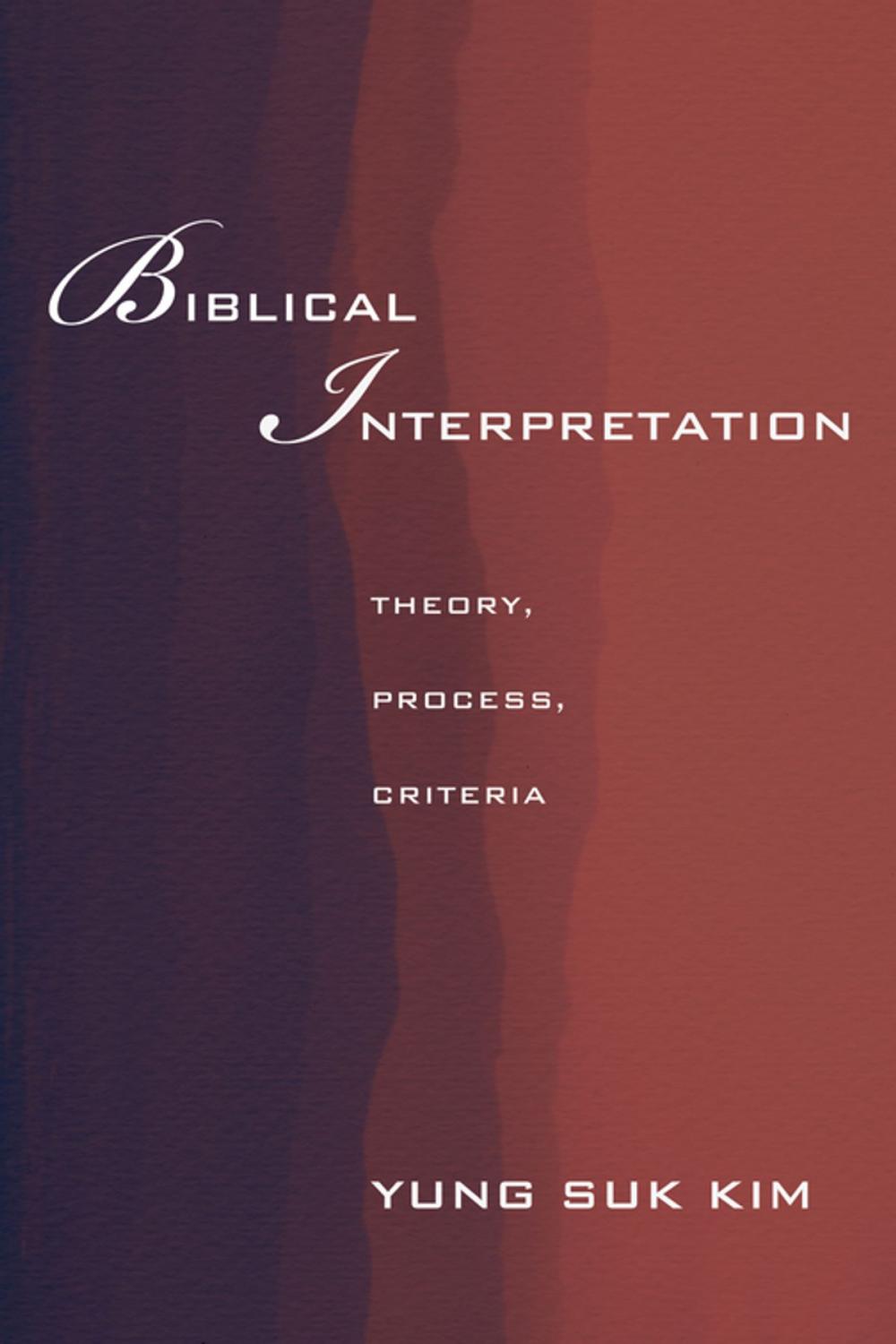 Big bigCover of Biblical Interpretation