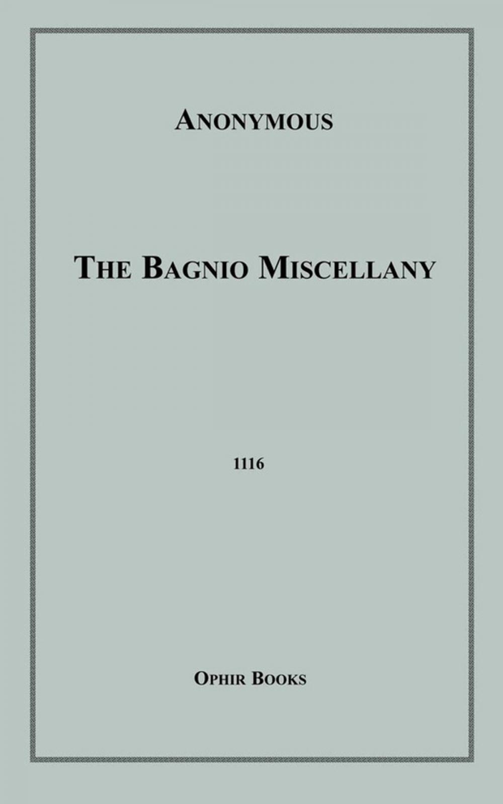 Big bigCover of The Bagnio Miscellany