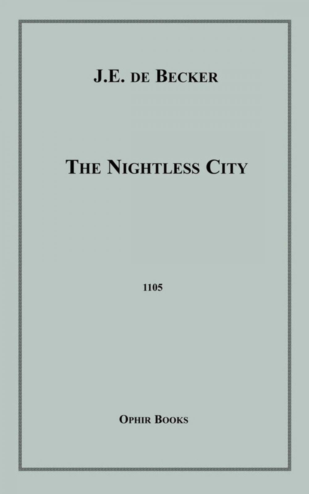 Big bigCover of The Nightless City