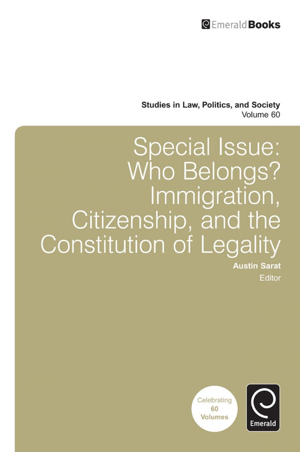 Big bigCover of Special Issue: Who Belongs?