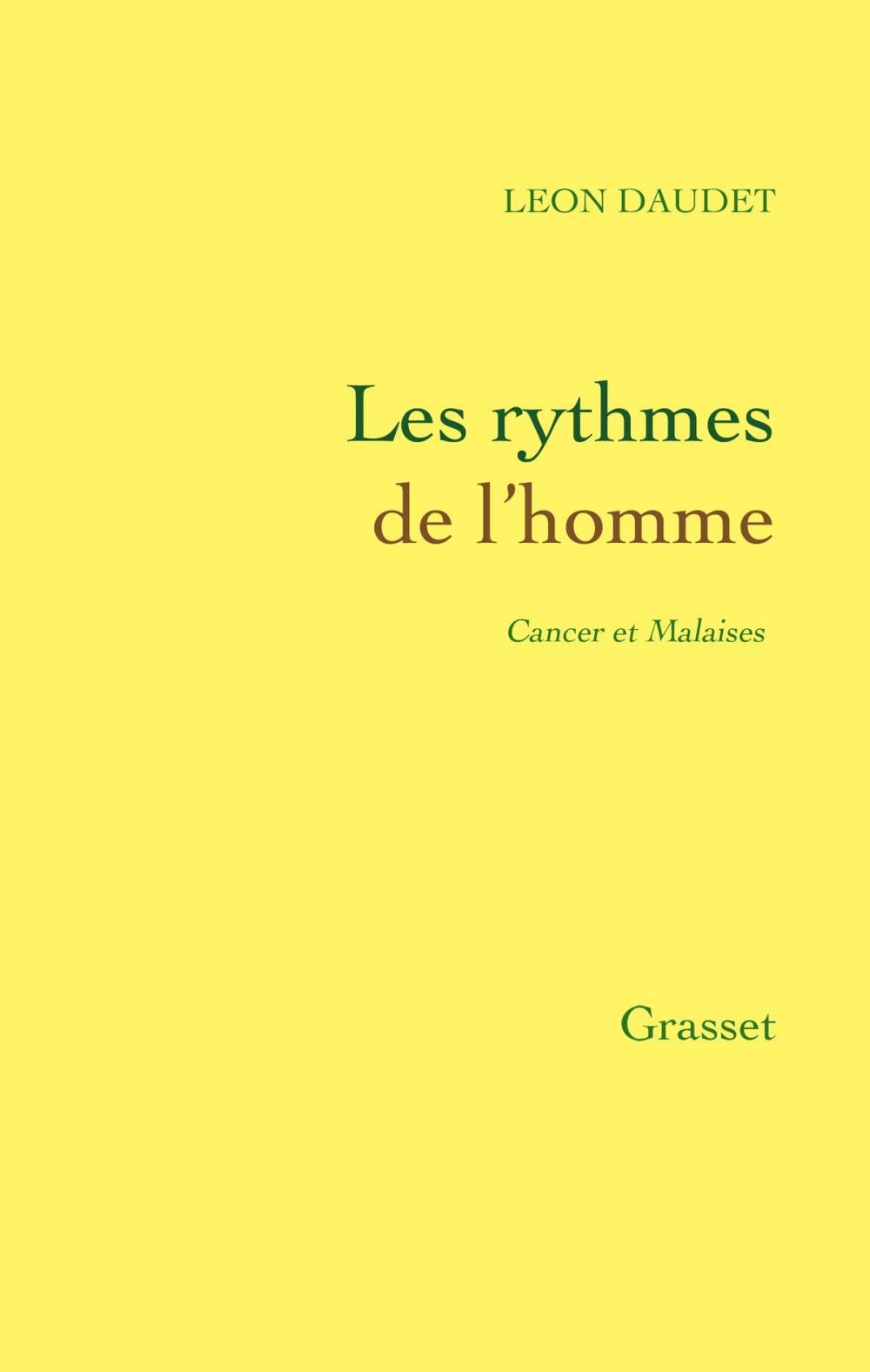 Big bigCover of Les rythmes de l'homme - Cancer et Malaises