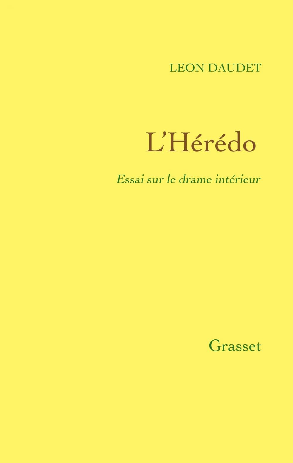 Big bigCover of L'Hérédo - Essai sur le drame intérieur