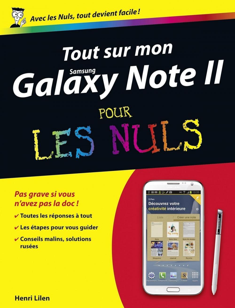 Big bigCover of Tout sur mon Galaxy Note II Pour les Nuls