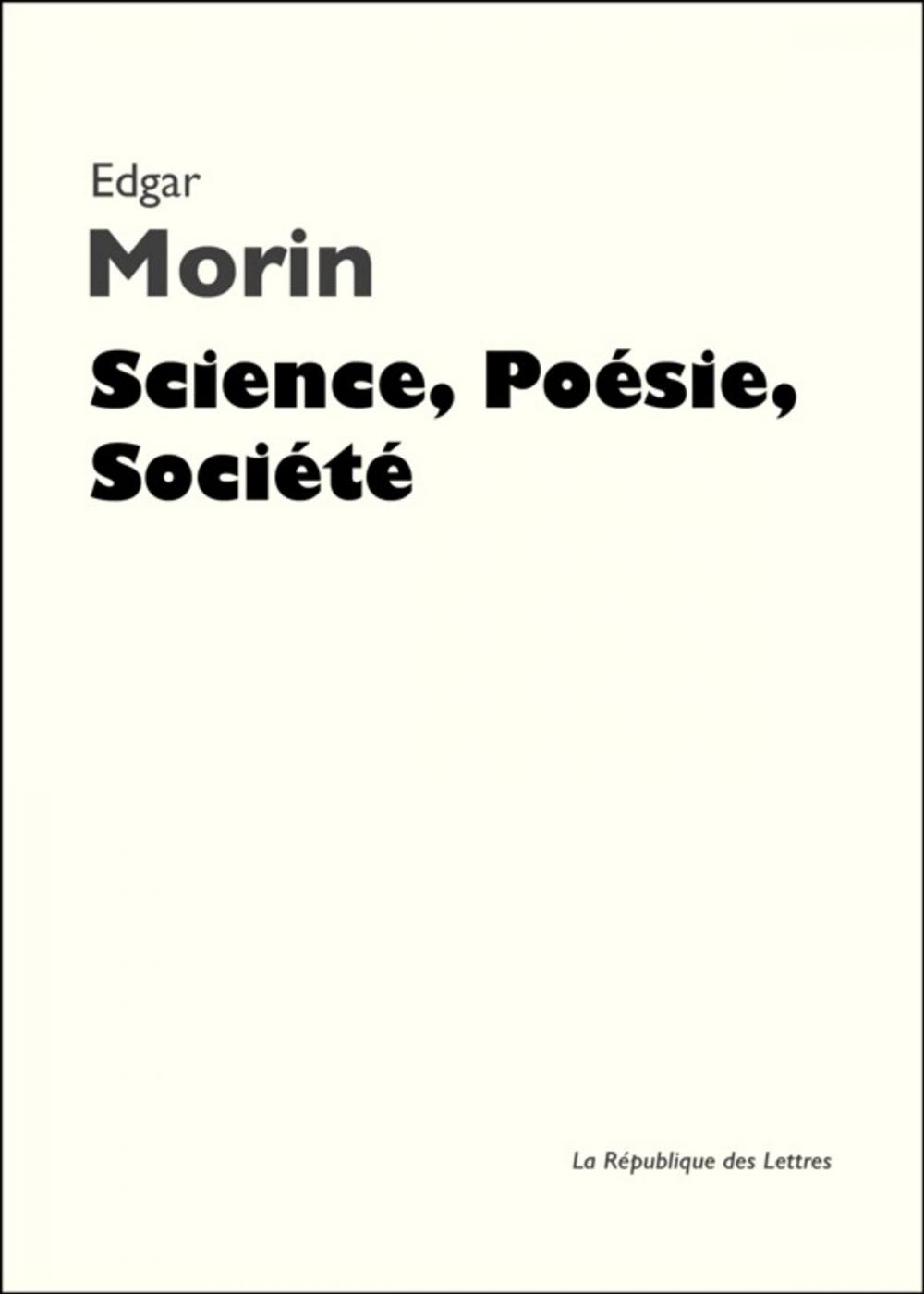 Big bigCover of Science, Poésie, Société