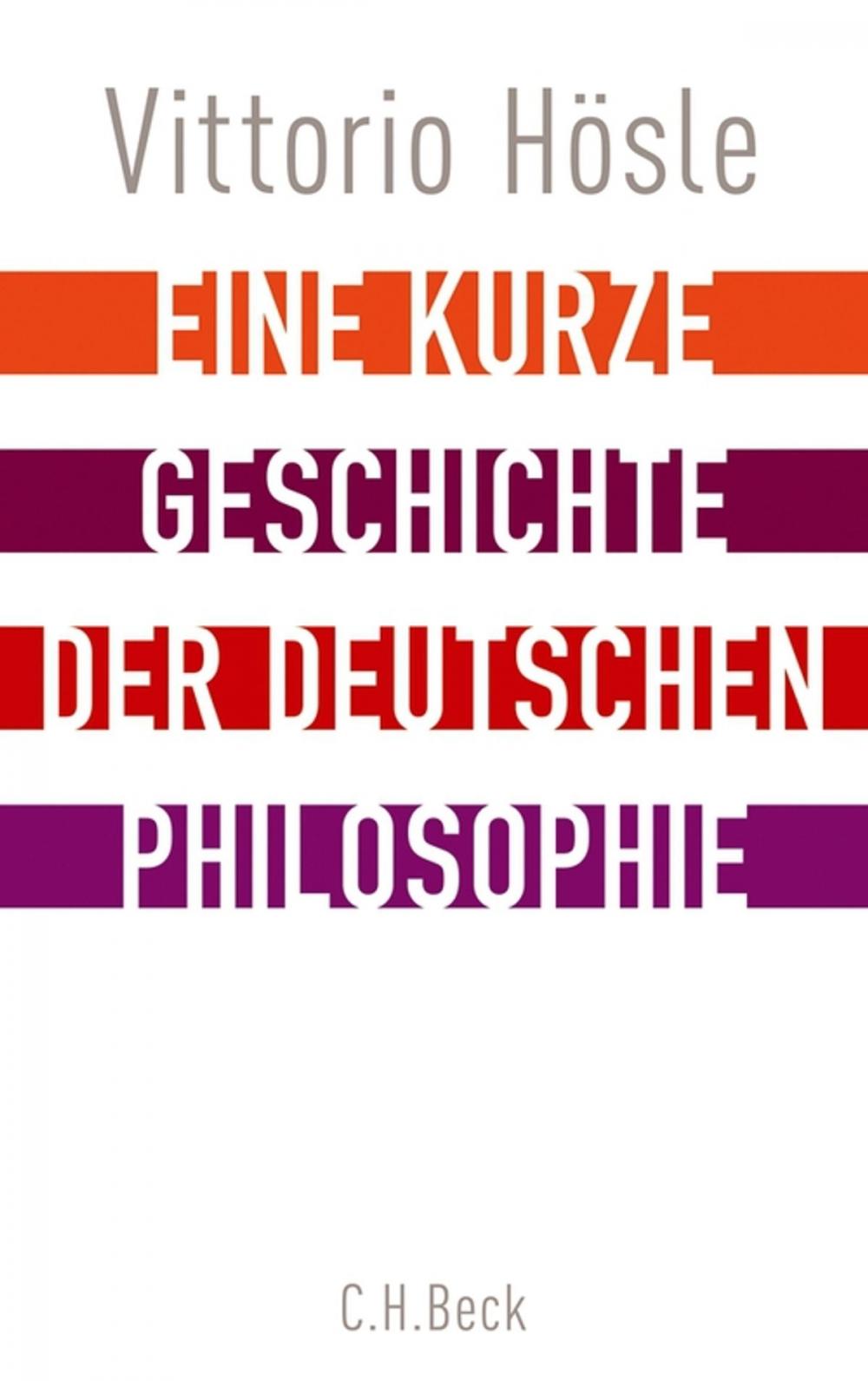 Big bigCover of Eine kurze Geschichte der deutschen Philosophie