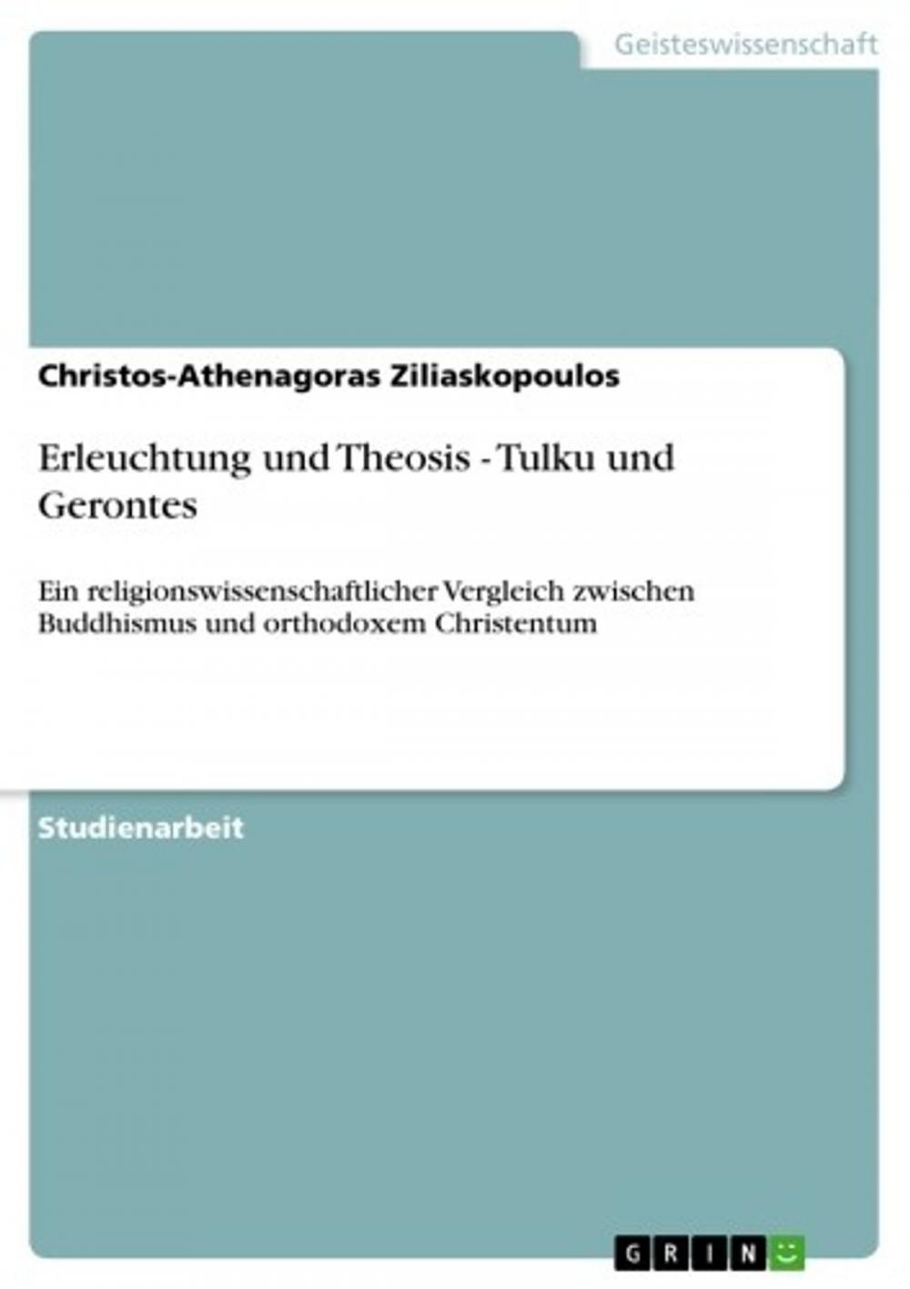 Big bigCover of Erleuchtung und Theosis - Tulku und Gerontes