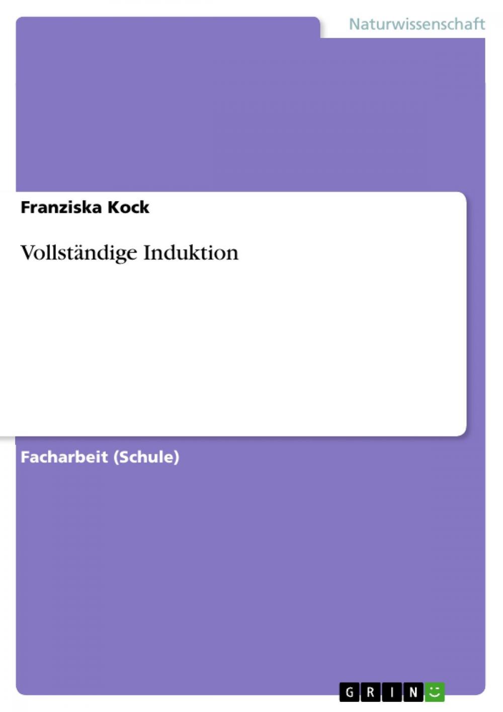 Big bigCover of Vollständige Induktion