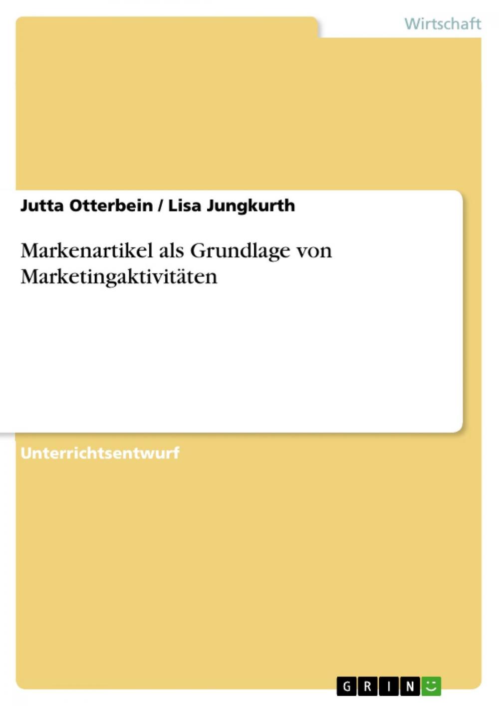 Big bigCover of Markenartikel als Grundlage von Marketingaktivitäten