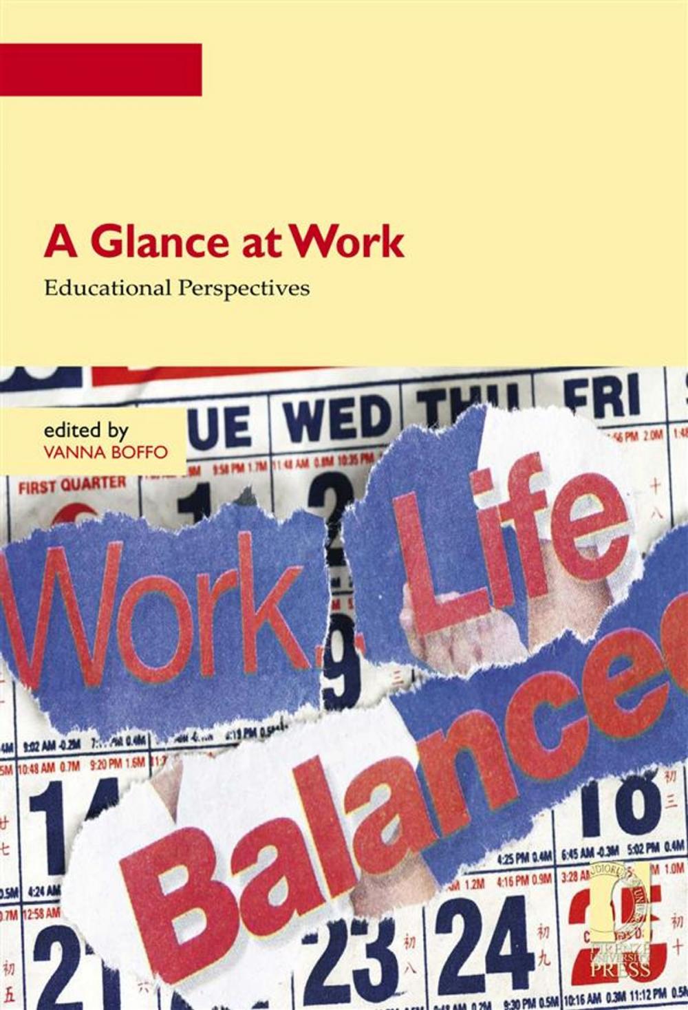 Big bigCover of A Glance at Work . Educational Perspectives