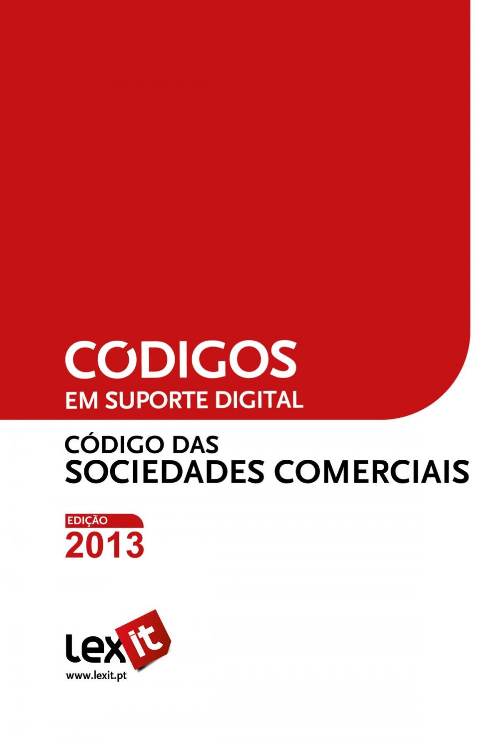 Big bigCover of Código das Sociedades Comerciais 2013