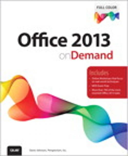 Cover of the book Office 2013 On Demand by Steve Johnson, Perspection Inc., Pearson Education