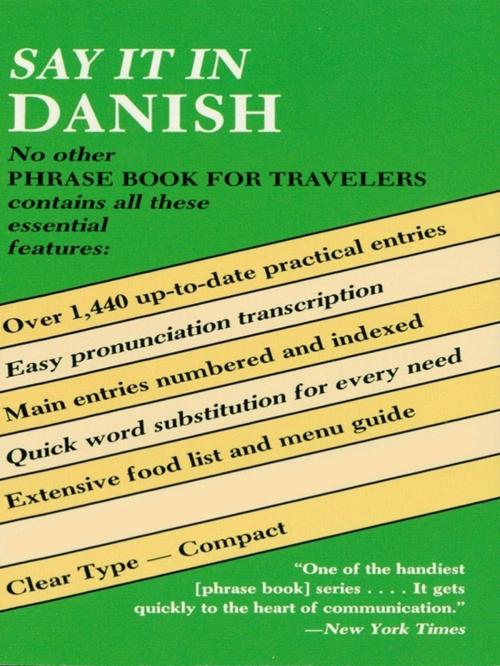 Cover of the book Say It in Danish by Dover, Dover Publications