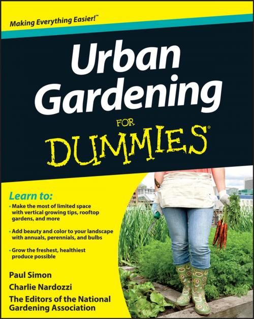Cover of the book Urban Gardening For Dummies by The National Gardening Association, Wiley