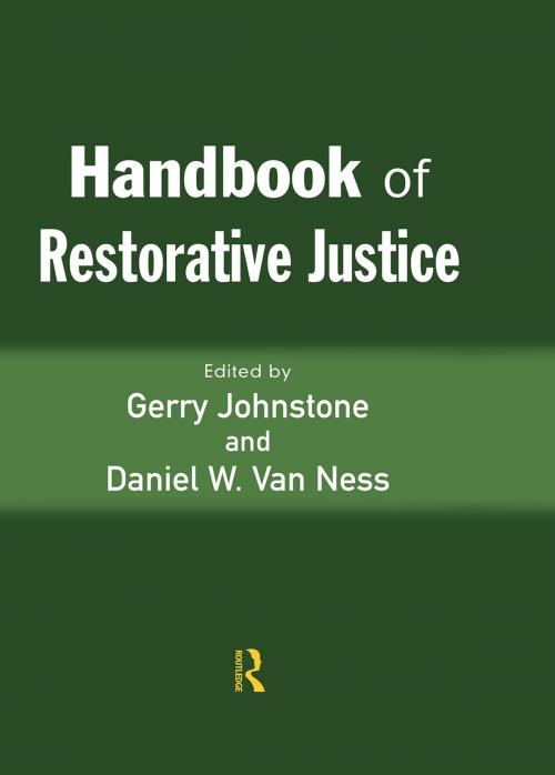 Cover of the book Handbook of Restorative Justice by , Taylor and Francis