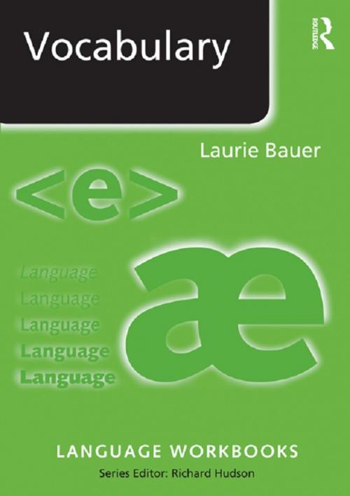 Cover of the book Vocabulary by Laurie Bauer, Taylor and Francis