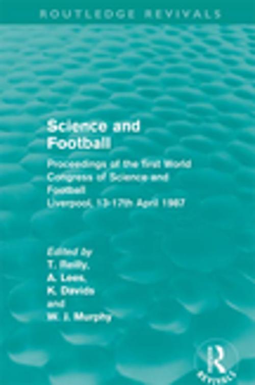 Cover of the book Science and Football (Routledge Revivals) by , Taylor and Francis