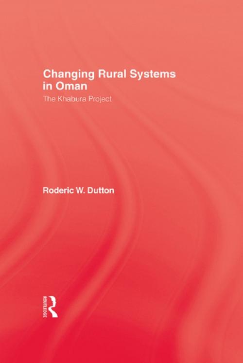 Cover of the book Changing Rural Systems In Oman by Dutton, Taylor and Francis