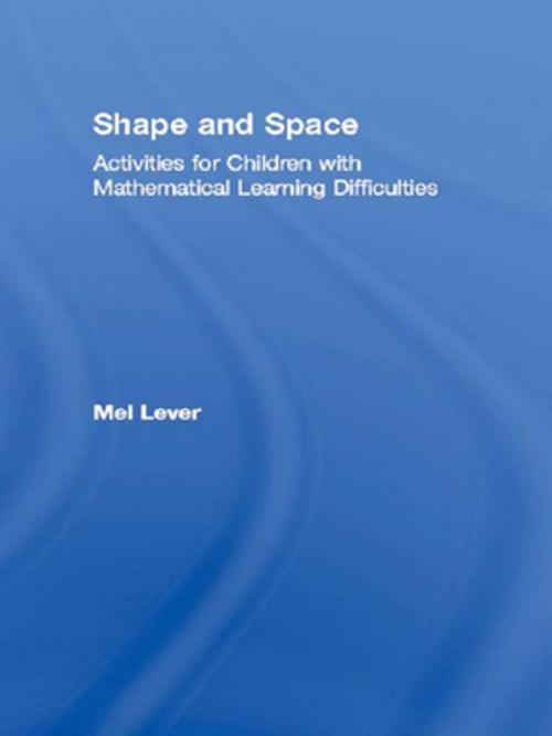 Cover of the book Shape and Space by Mel Lever, Taylor and Francis