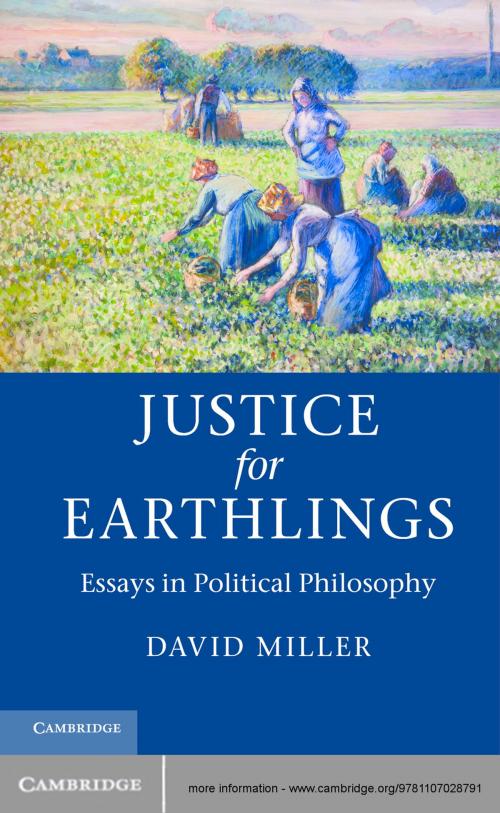 Cover of the book Justice for Earthlings by David Miller, Cambridge University Press