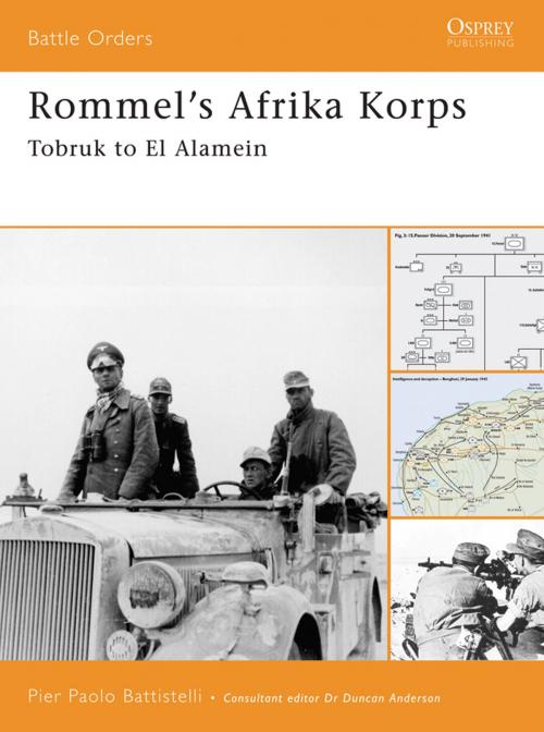 Cover of the book Rommel's Afrika Korps by Pier Paolo Battistelli, Bloomsbury Publishing