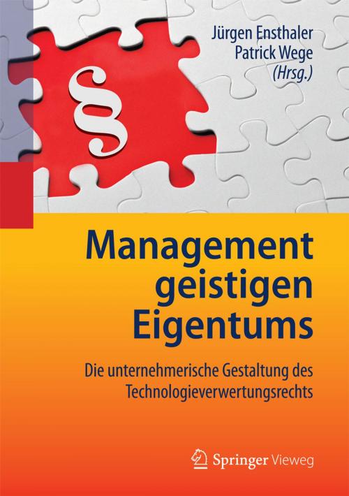 Cover of the book Management geistigen Eigentums by , Springer Berlin Heidelberg