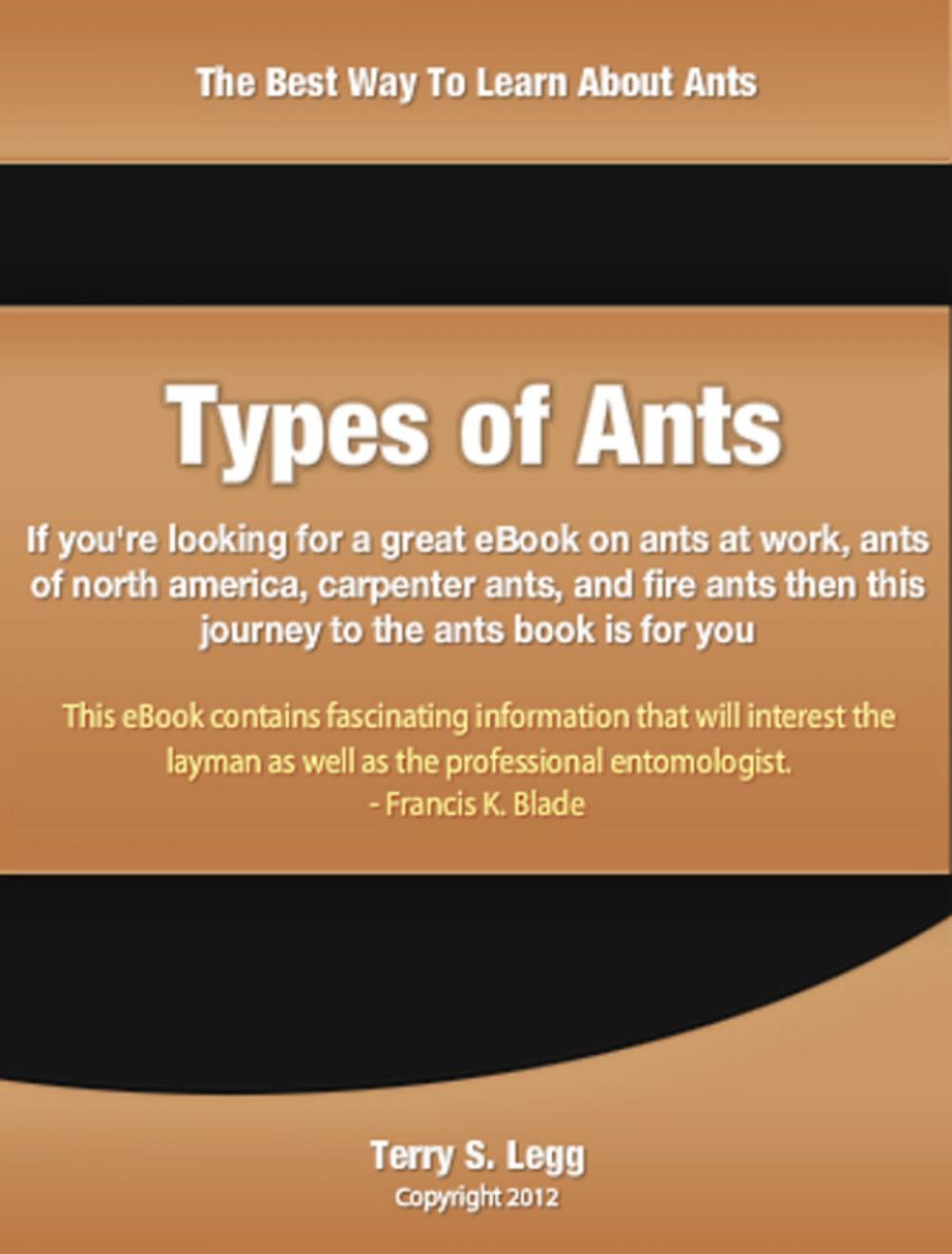 Big bigCover of Types of Ants