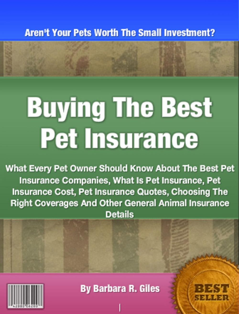 Big bigCover of BuyingThe Best Pet Insurance