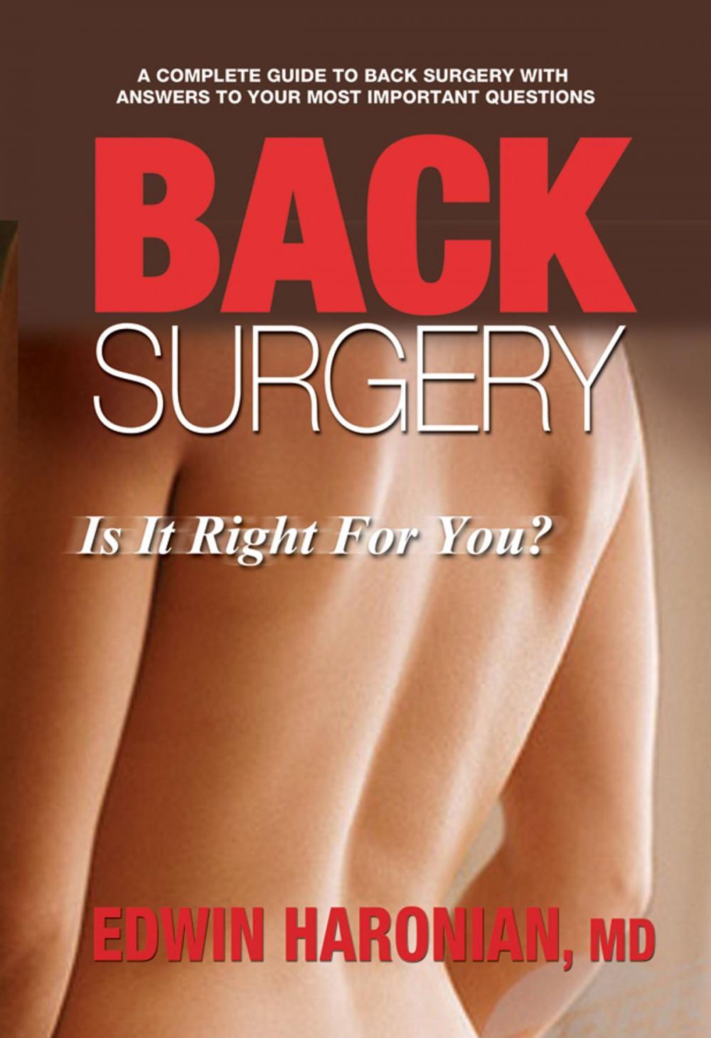 Big bigCover of Back Surgery