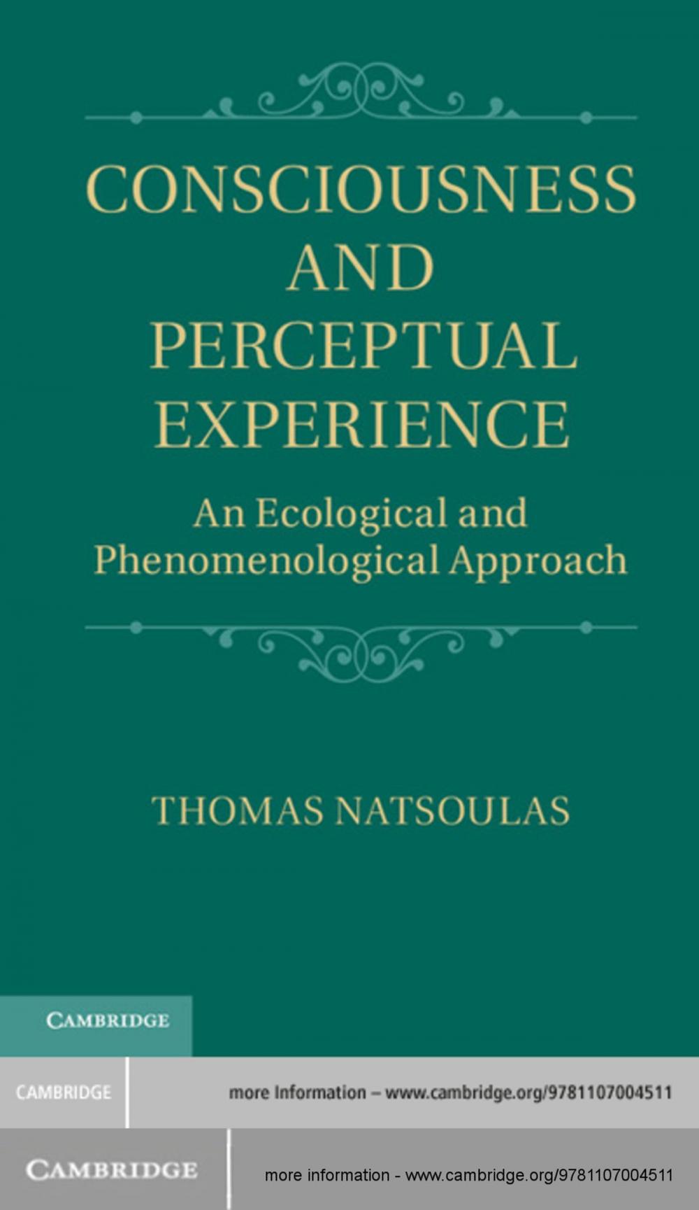 Big bigCover of Consciousness and Perceptual Experience