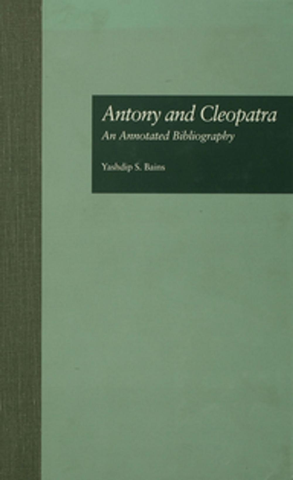 Big bigCover of Antony and Cleopatra