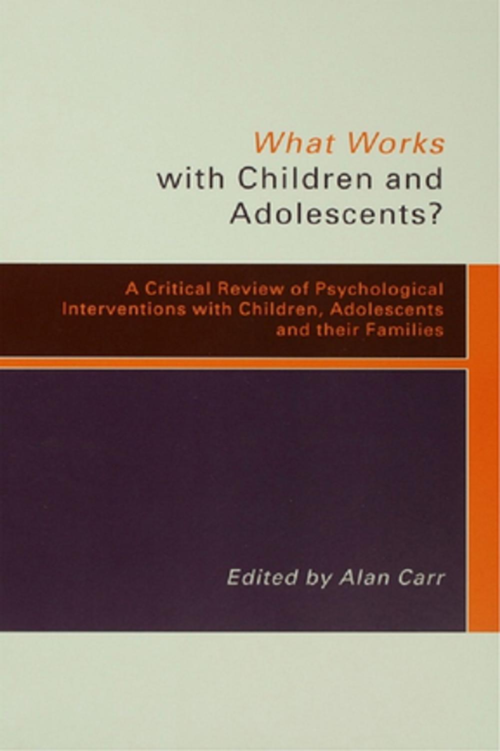 Big bigCover of What Works with Children and Adolescents?