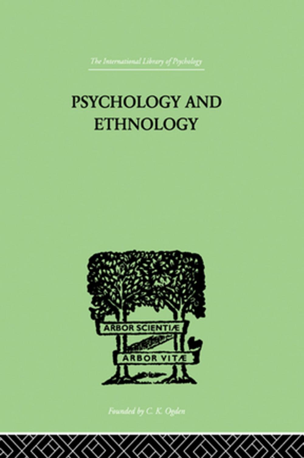 Big bigCover of Psychology and Ethnology