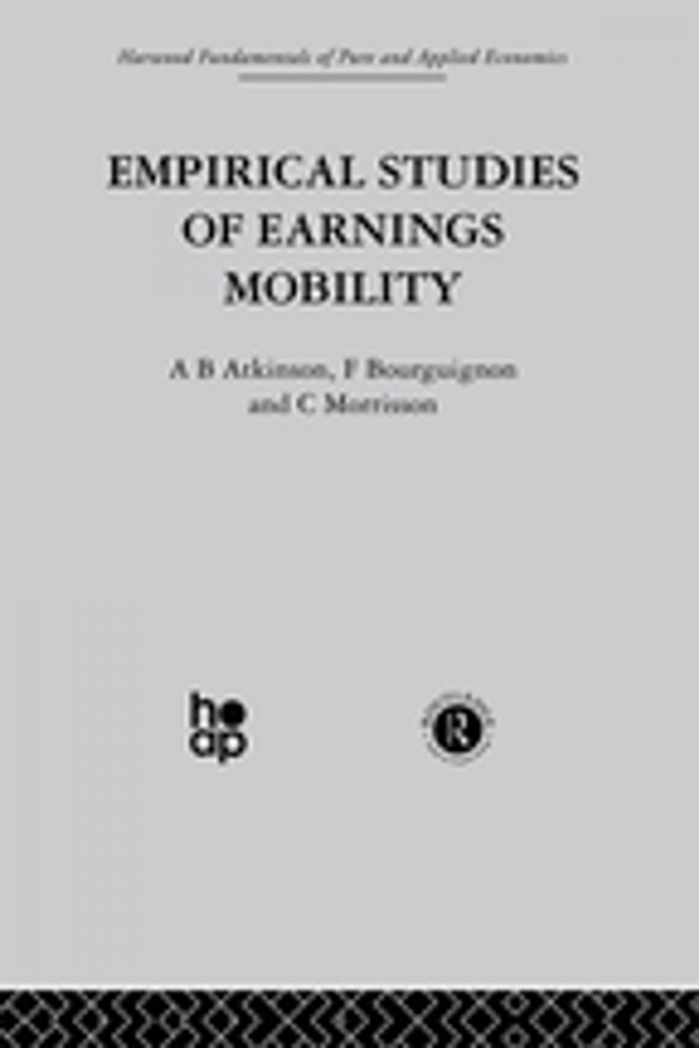 Big bigCover of Empirical Studies of Earnings Mobility